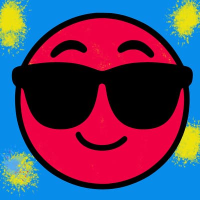 emoji with sunglasses