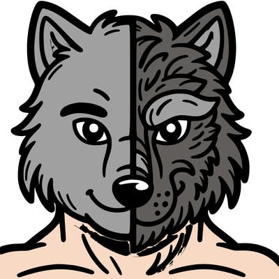 half wolf half human