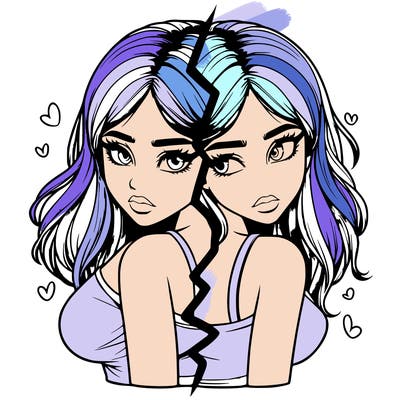 realistic girl split