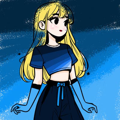 girl in a cute crop top