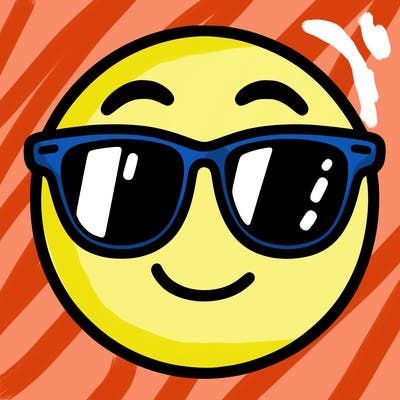 emoji with sunglasses