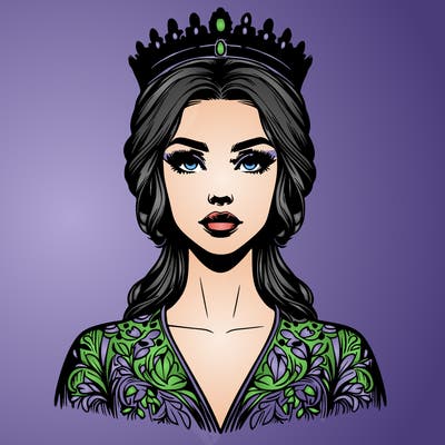 realistic beautiful queen