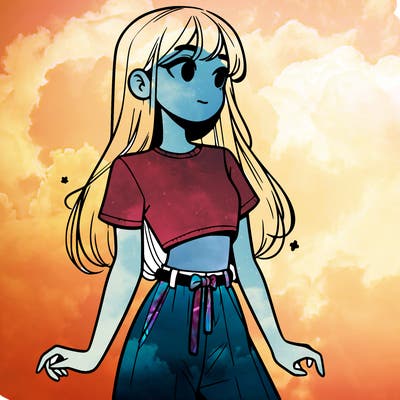 girl in a cute crop top