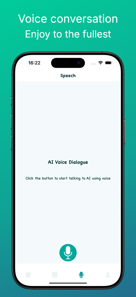Kimi-AI人工智能问答 - Kimi AI app screen showing the AI voice dialogue feature for hands free conversation