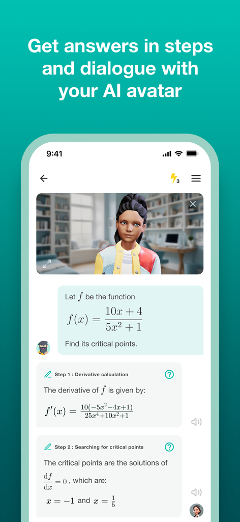 Studeo AI Avatar Tutor - Education App | MWM