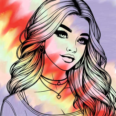 detailed realistic girl