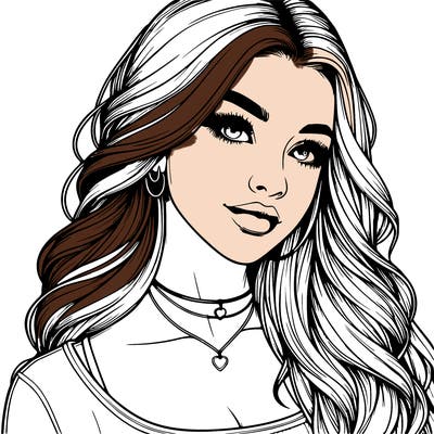 detailed realistic girl