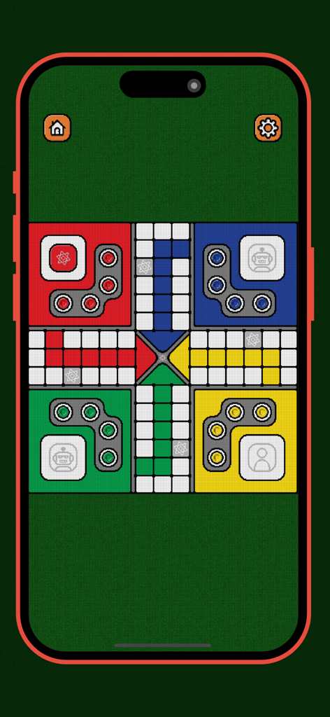 Ludo Classic King - Traditional Ludo board game interface on a mobile phone