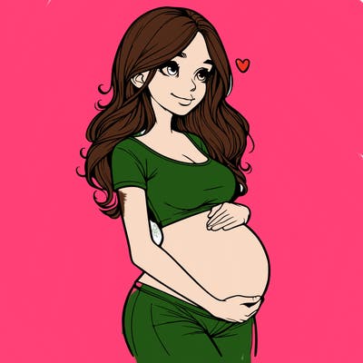 realistic pregnant girl