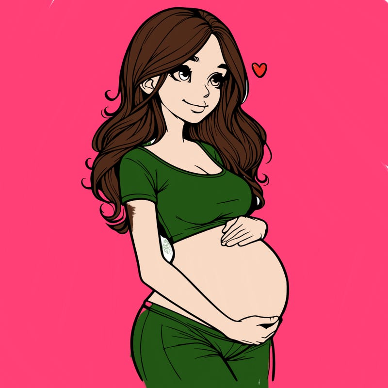realistic pregnant girl
