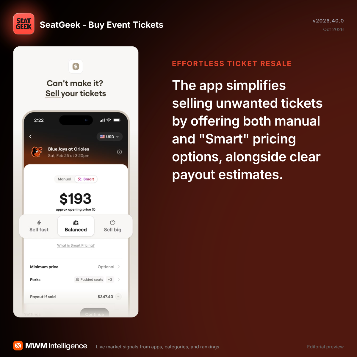 SeatGeek - Buy Event Tickets - Entertainment App | MWM