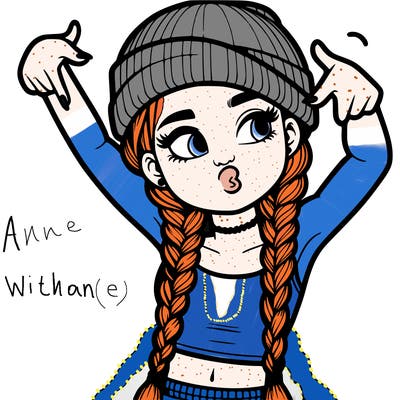 realistic teenage girl with braids and a beanie and crop top doing 🫶🏼