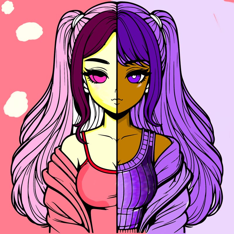 realistic girl split