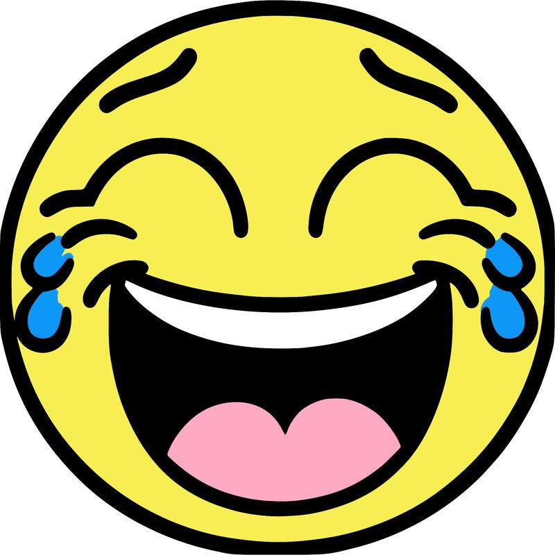 a laughing emoji