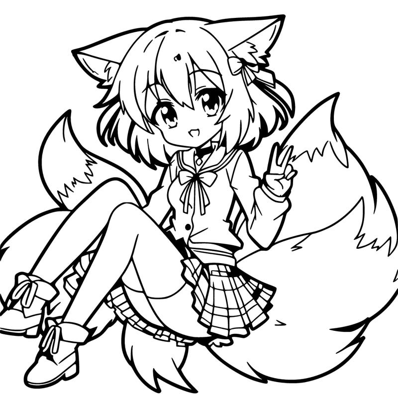 anime fox girl