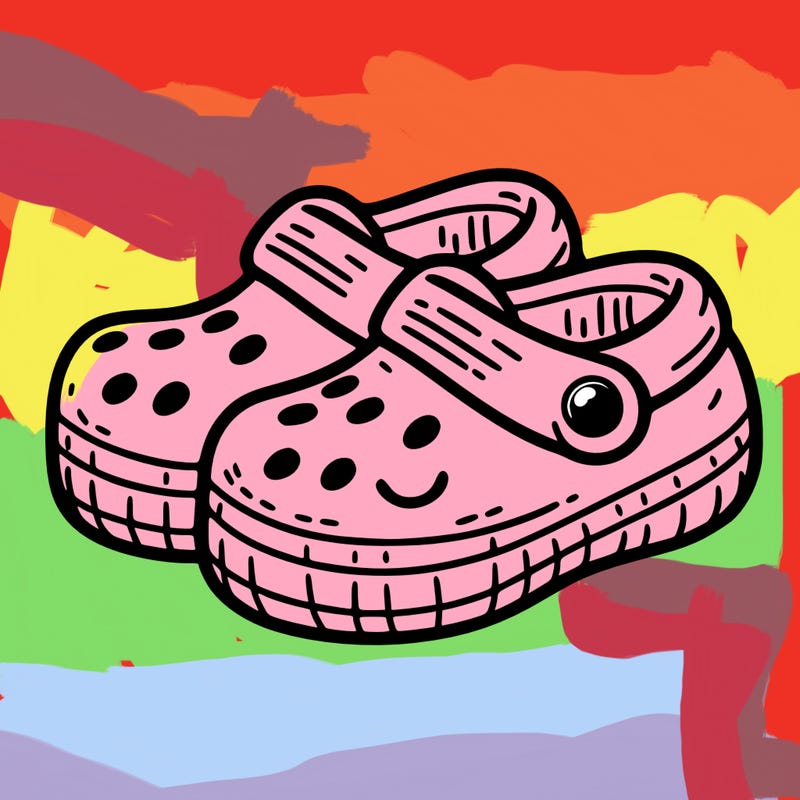 a cute pair of croc shoes