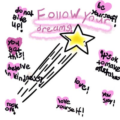 a shooting star in the sky