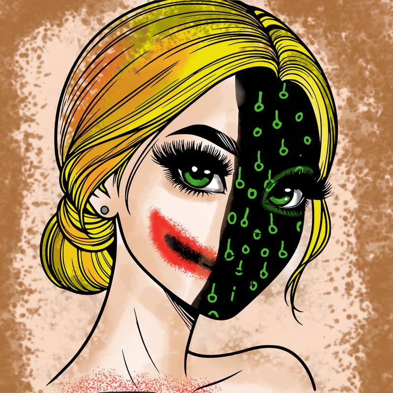 realistic girl with lashes