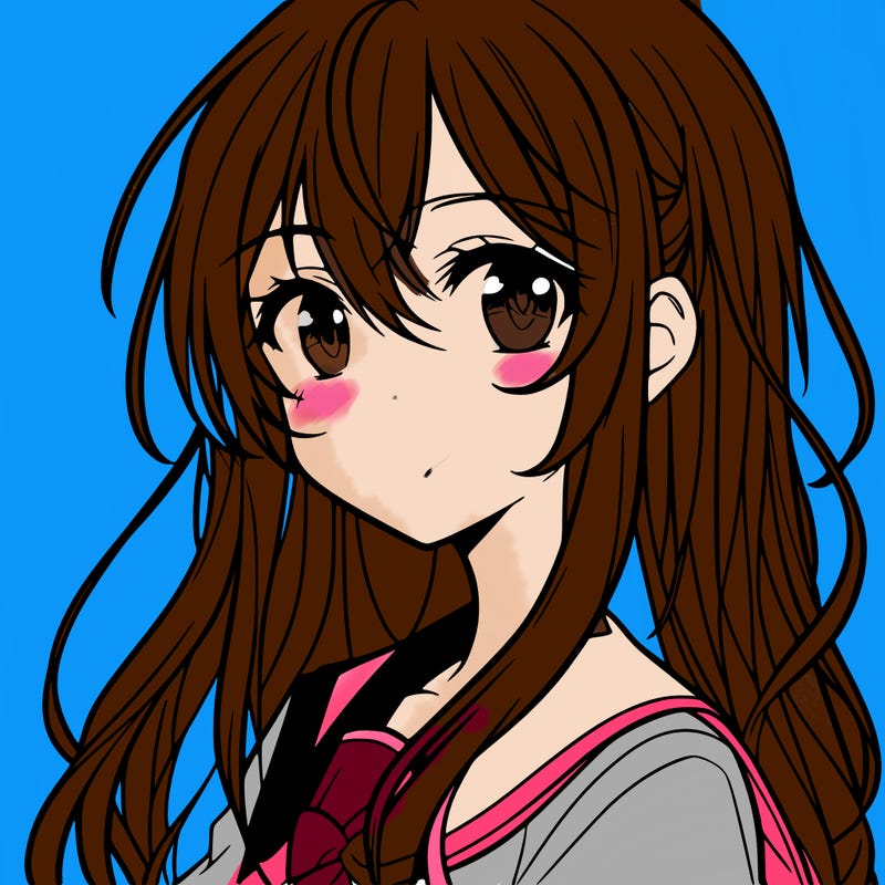 anime girl with long hair