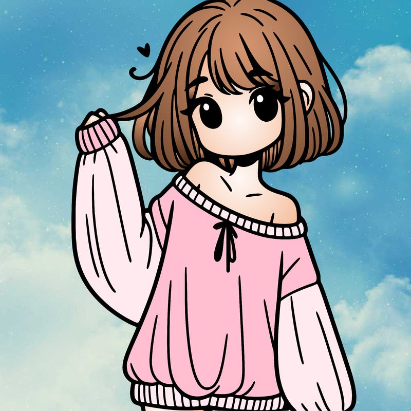 girl in baggy sweater hanging off her shoulder