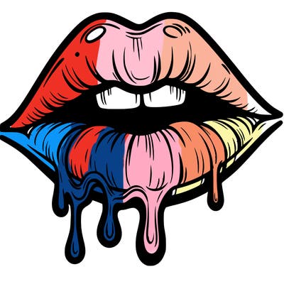 lips that look realistic and drip