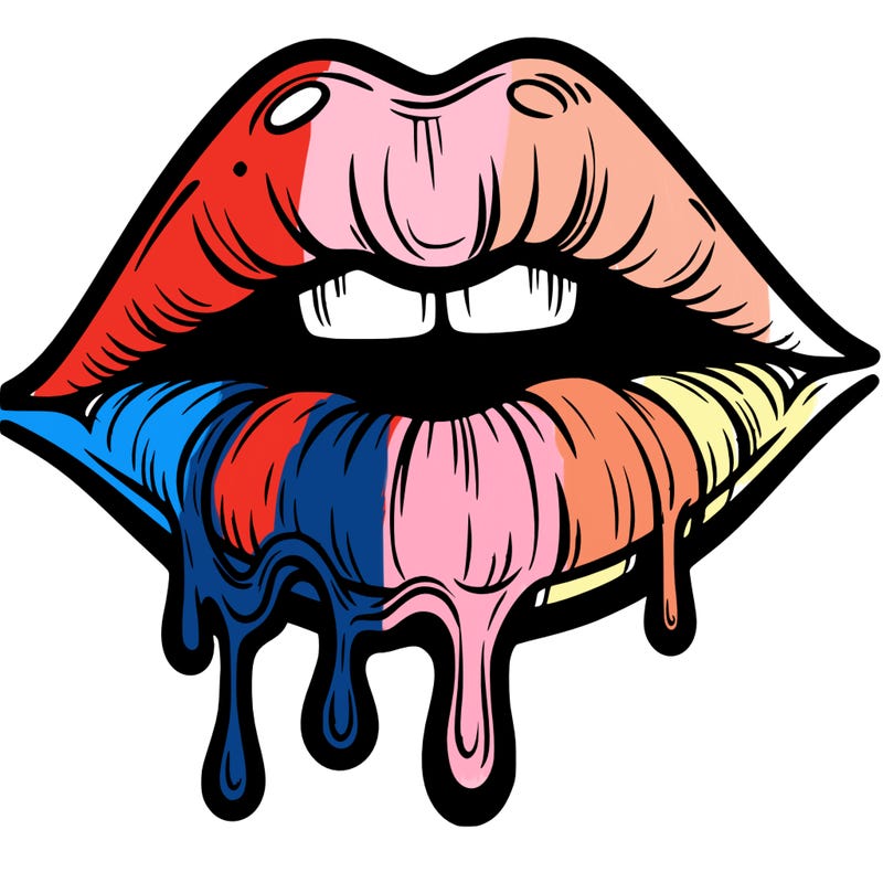lips that look realistic and drip