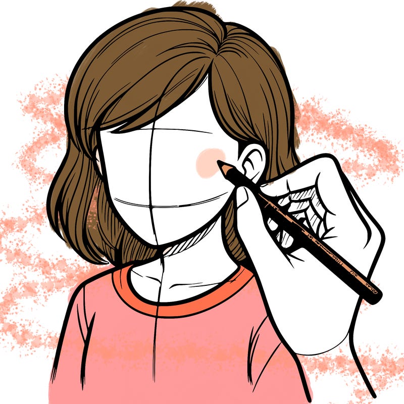 drawing a realistic person