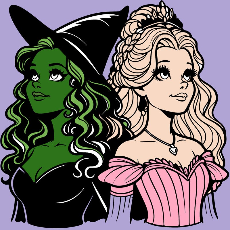 'elphaba and glinda (realistic)