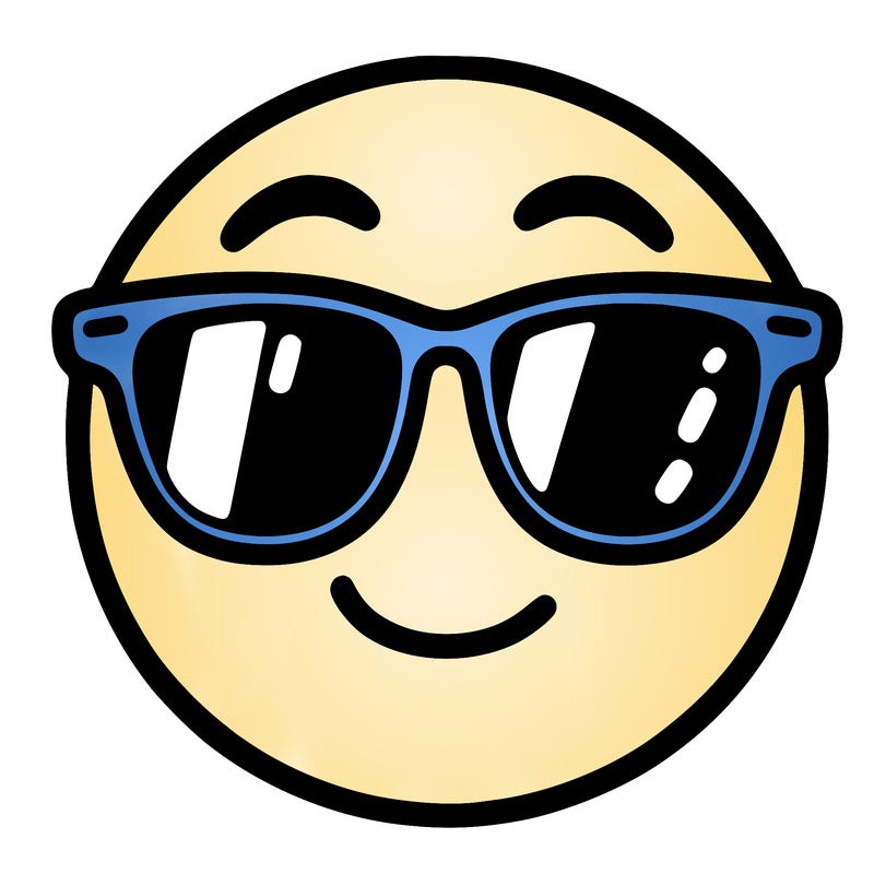 emoji with sunglasses