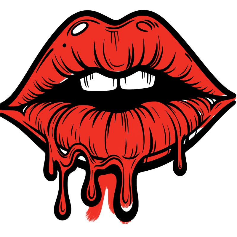 lips that look realistic and drip
