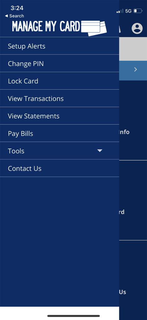 Manage My Card - Finance App | MWM