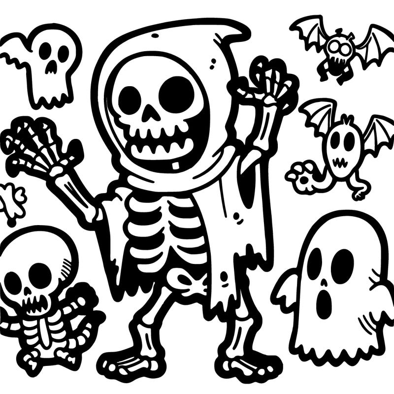spooky scary skeletons