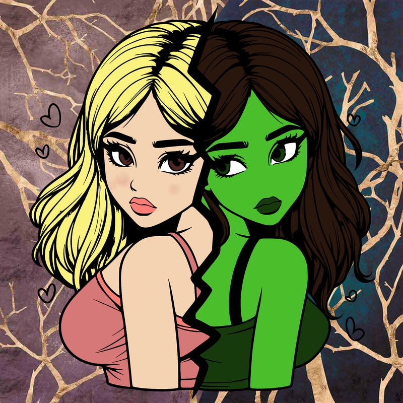 realistic girl split