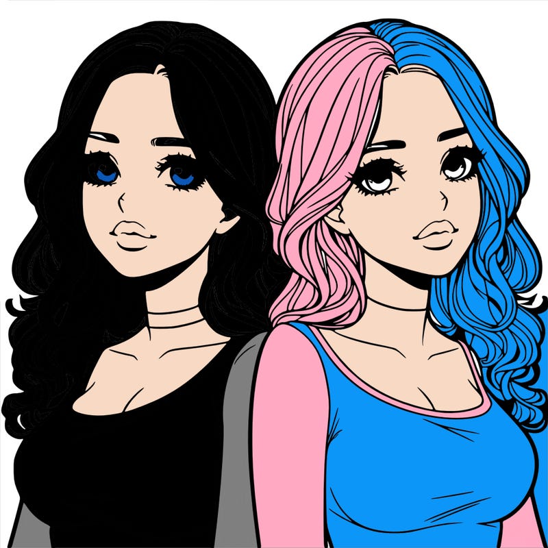 realistic twin sisters