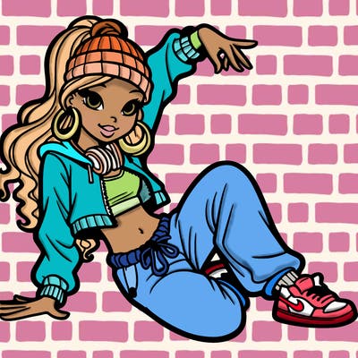 hip-hop dance girl