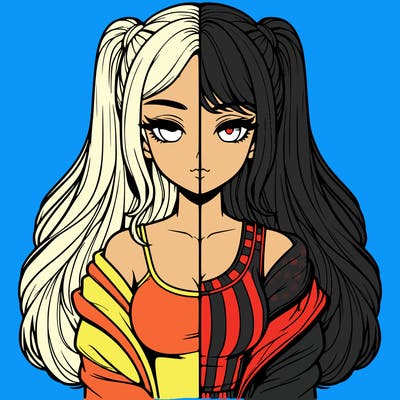 realistic girl split