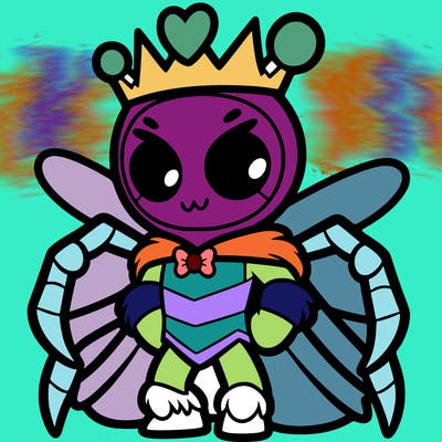 spider man with wings and crown