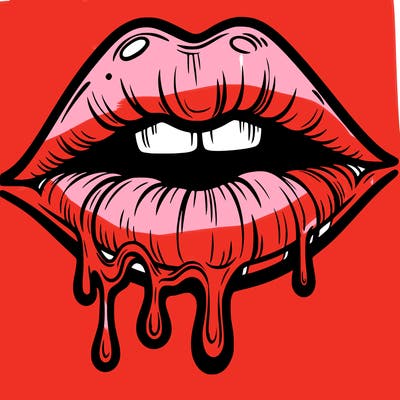 lips that look realistic and drip