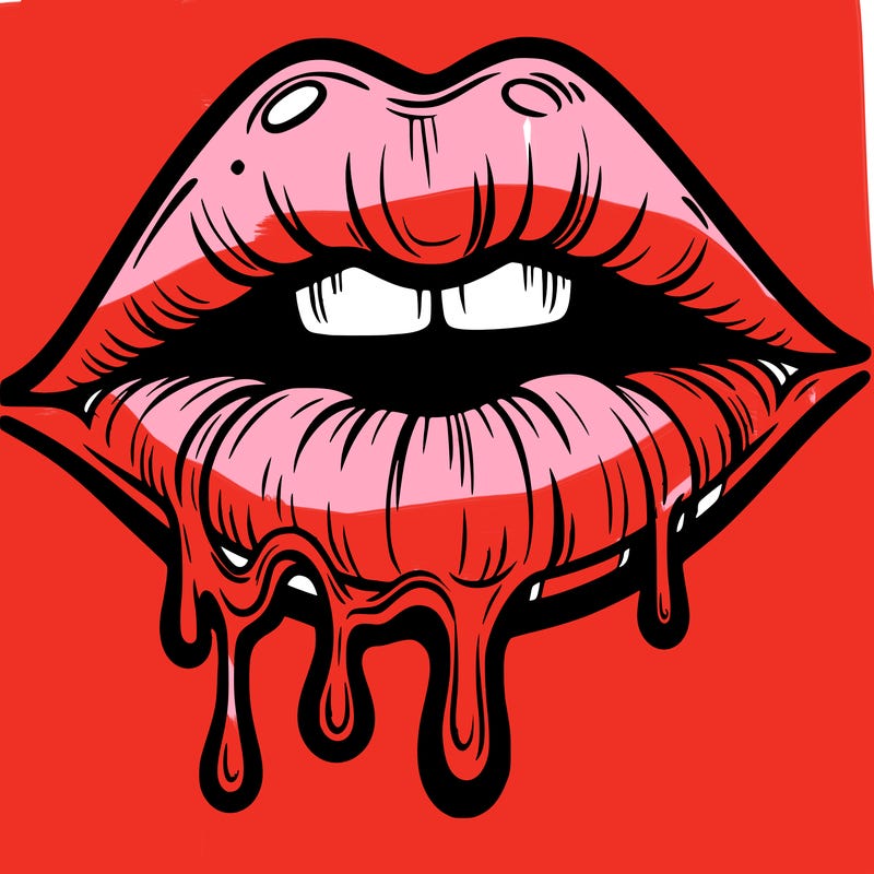lips that look realistic and drip