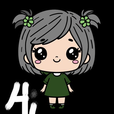 cute little girl with short hair