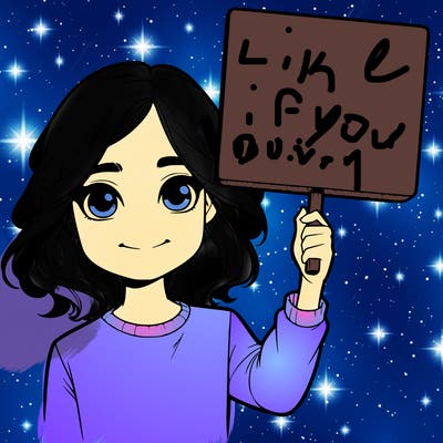 realistic girl holding up a sign