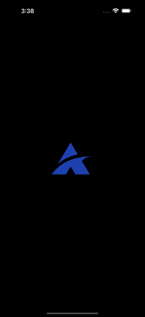 Apex Tips - Apex Tips app splash screen featuring a blue stylized A logo on a black background