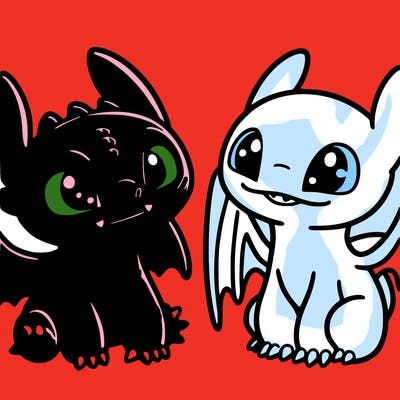 toothless and light fruy
