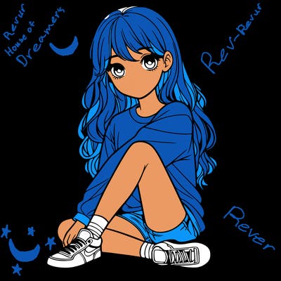 girl sitting realistic