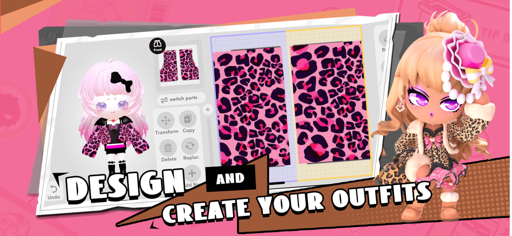 BUD: Create, Design and Play - Oberfläche zum Entwerfen und Erstellen von benutzerdefinierten Outfits für 3D-Avatare in der BUD-App