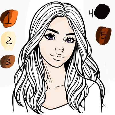 realistic young woman