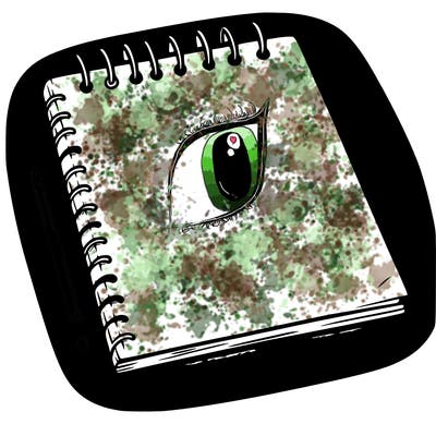 a blank sketch pad
