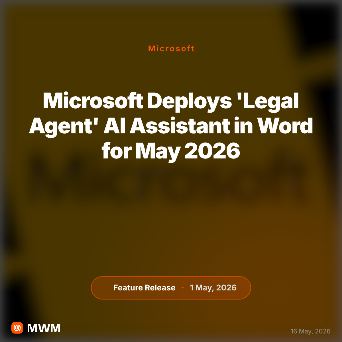 Microsoft Deploys 'Legal Agent' AI Assistant in Word