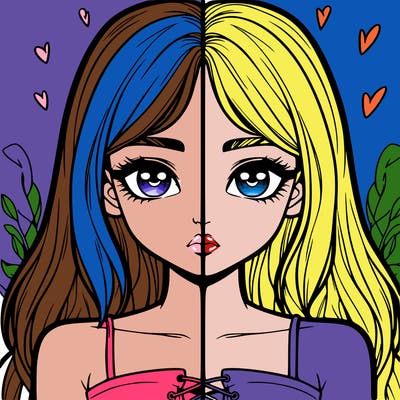 realistic girl split