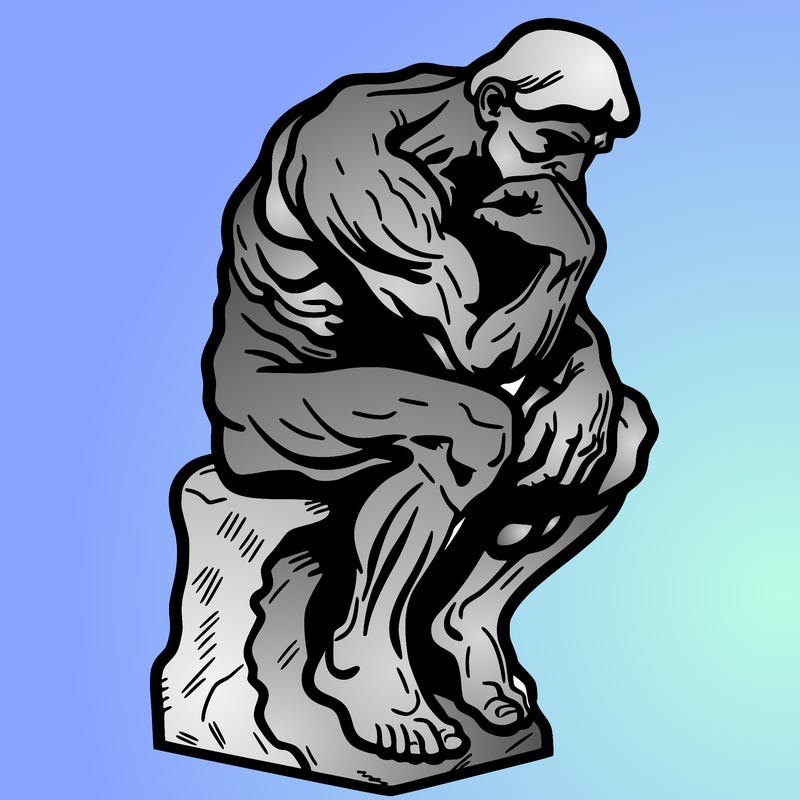 the thinker rodin realistic